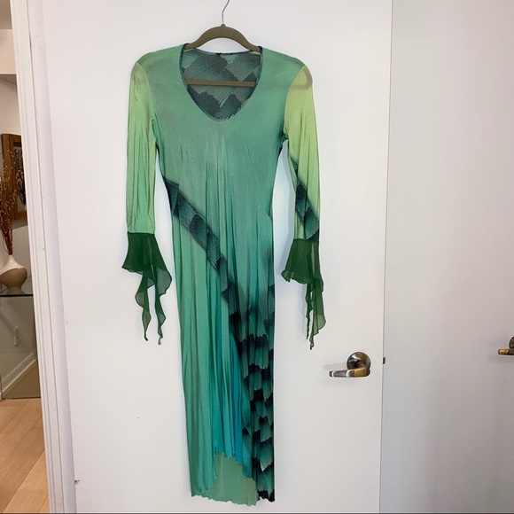 Roberto Cavalli vintage silk/Lycra dress size xs - Picture 1 of 3